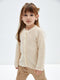 Crew Neck Long Sleeve Baby Girl Knitwear Cardigan